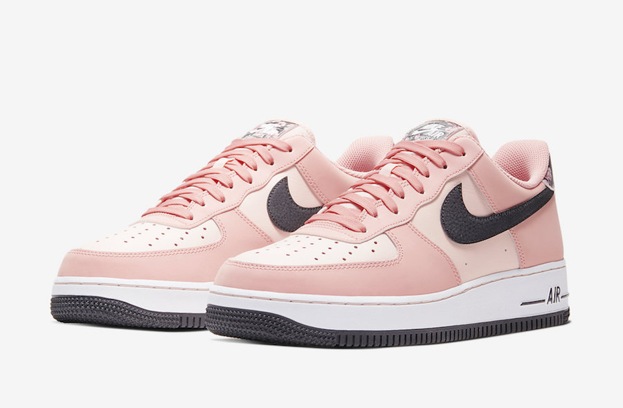 air force 1 pink white and black