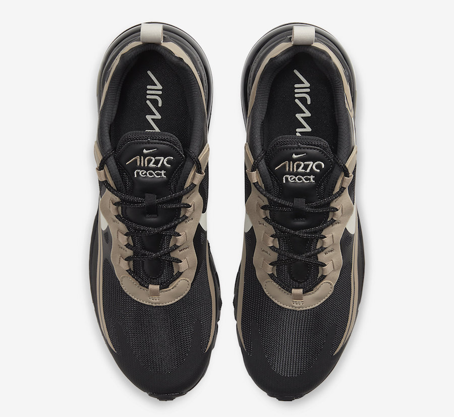 Nike Air Max 270 React Just Do It Black Tan CV1632-001 Release Date ...