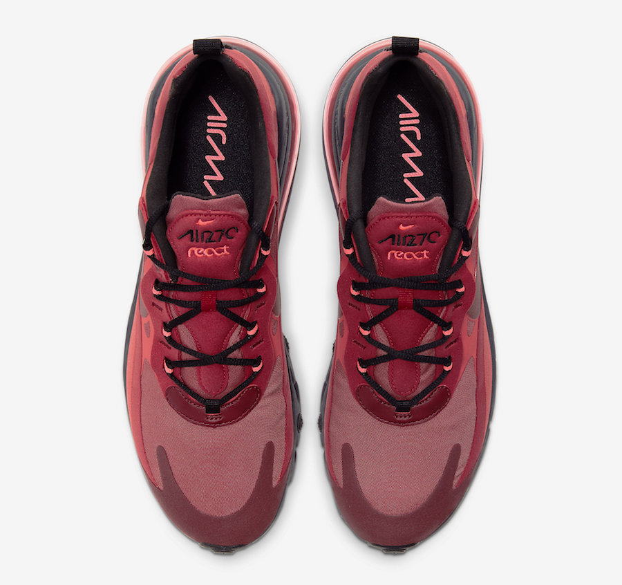 Nike Air Max 270 React Red Grey Black CI3866-600 Release Date Info ...