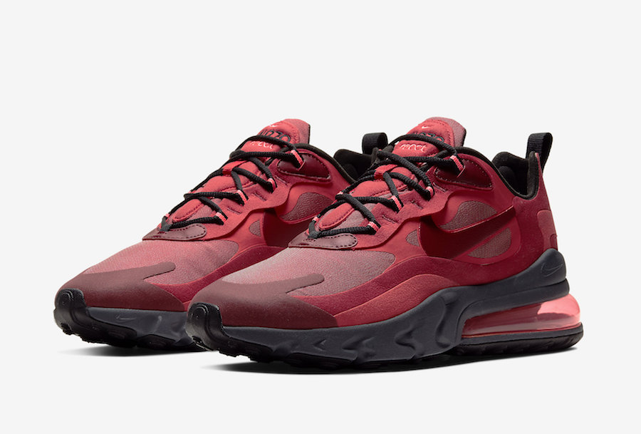 nike 270 react red and black