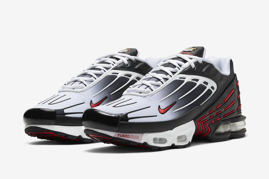 Nike Air max Plus 3 Black White Red CD7005-004 Release Date Info |  SneakerFiles