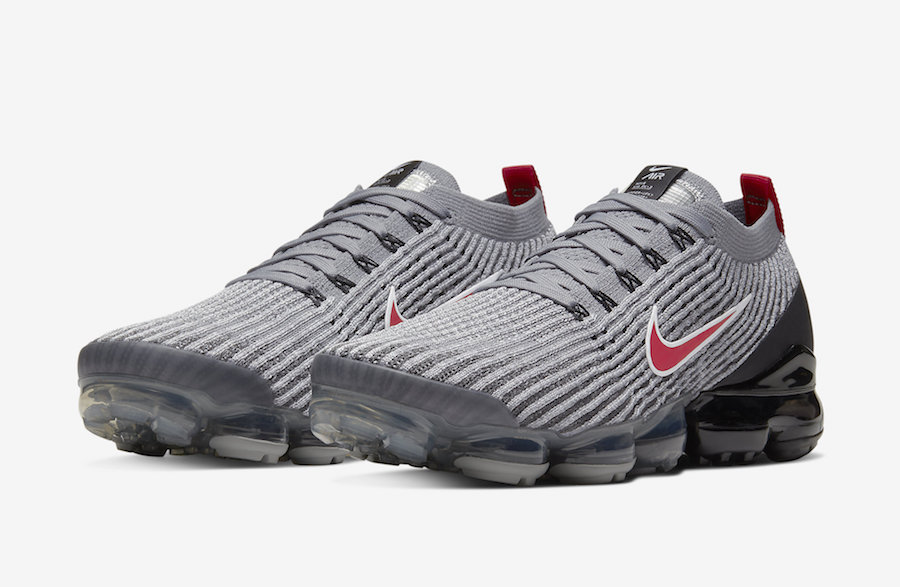 red and gray vapormax