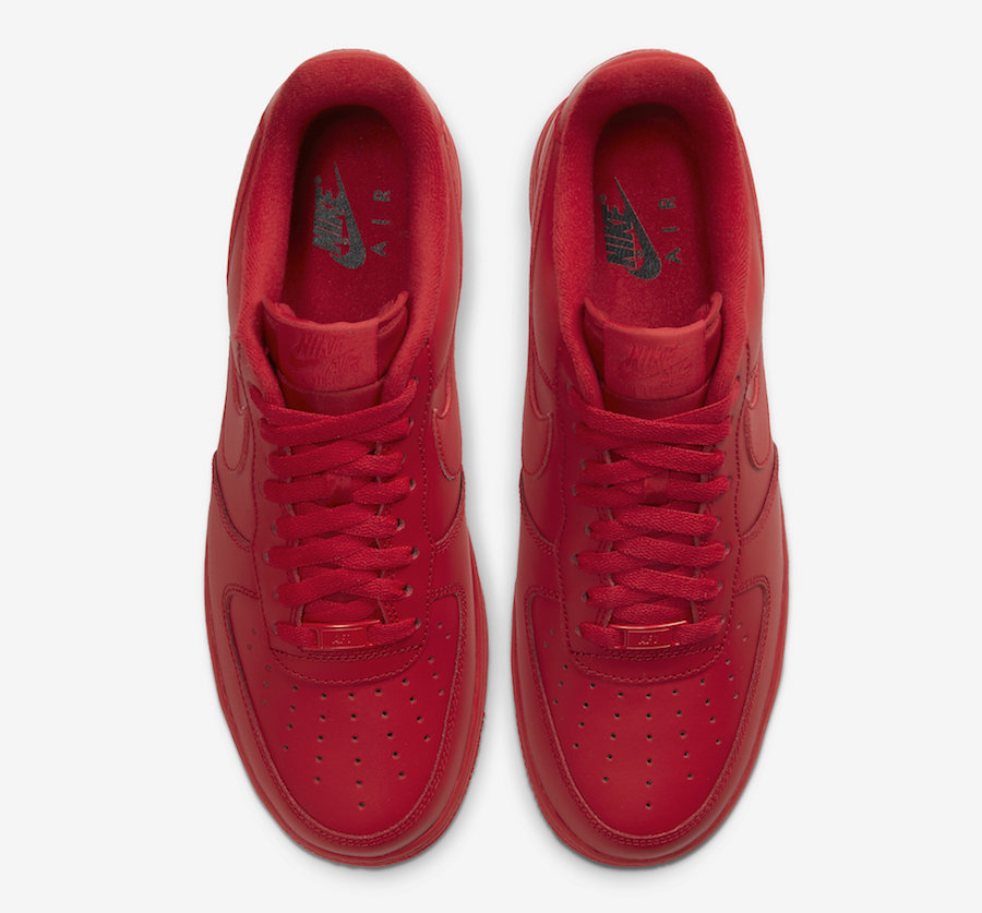 red on red air force ones