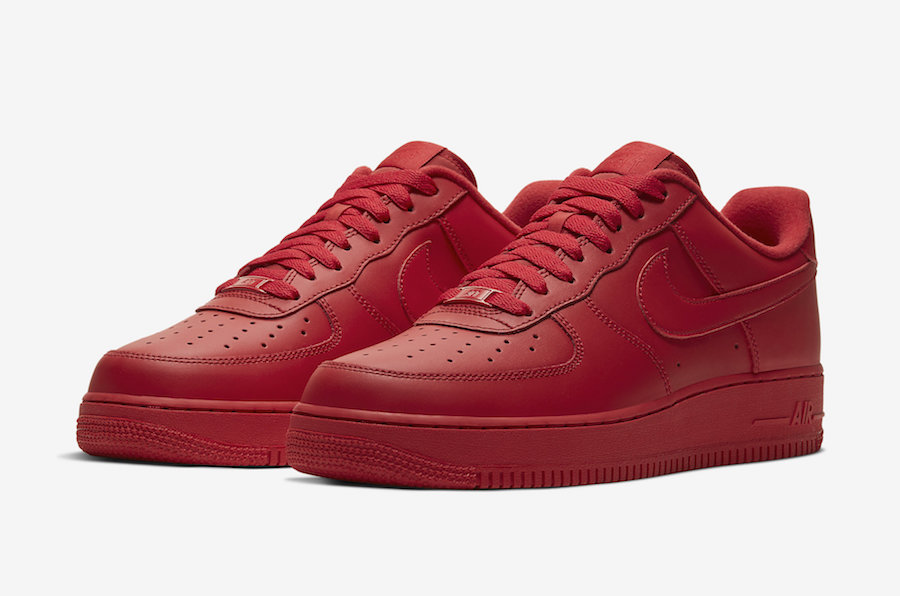 nike air force 1 red shoes