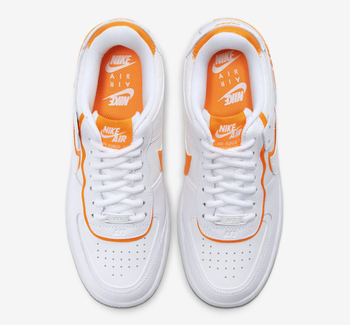 Nike Air Force 1 Shadow White Total Orange CI0919-103 Release Date Info ...
