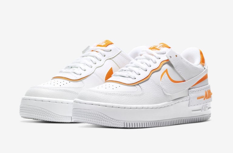 Nike shops orange blanche