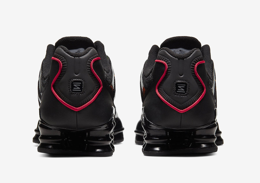 nike shox tl black and red
