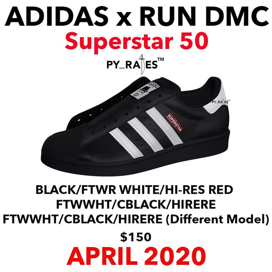 run dmc x adidas superstar 50th anniversary
