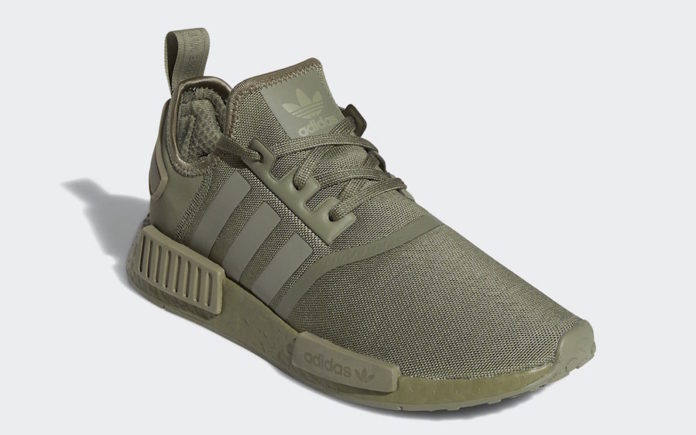 olive green adidas nmd r1