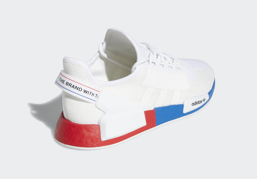 nmd r1 white red blue