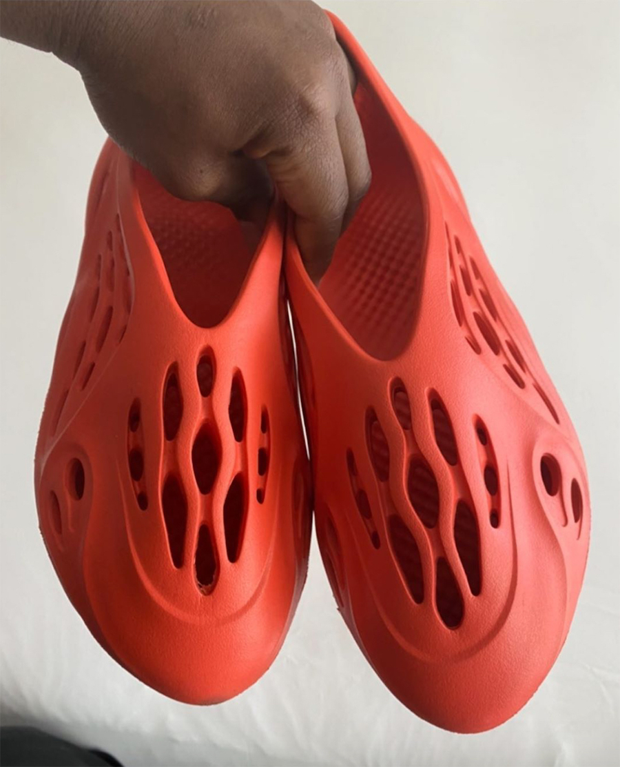 adidas Yeezy Foam Runner Clog Orange Red Release Info