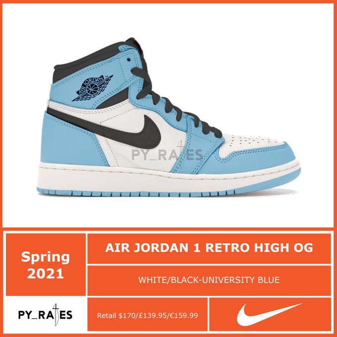 Air Jordan 1 University Blue 5550 134 21 Release Date Info Sneakerfiles