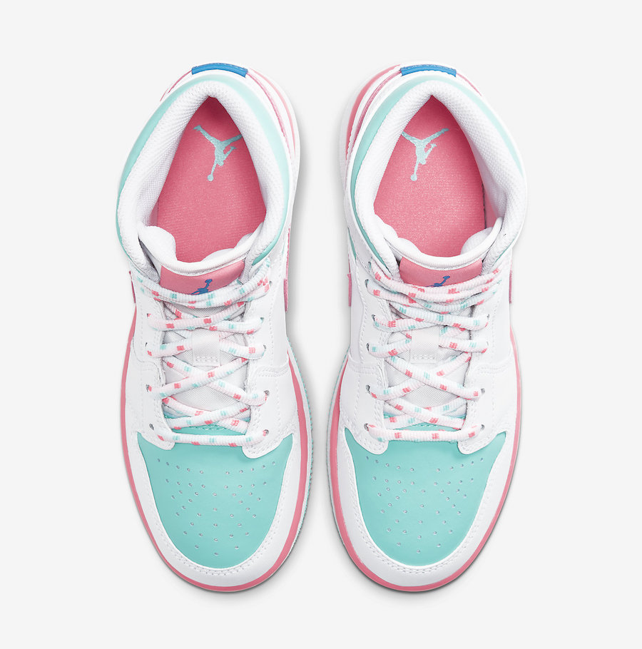turquoise and pink jordans