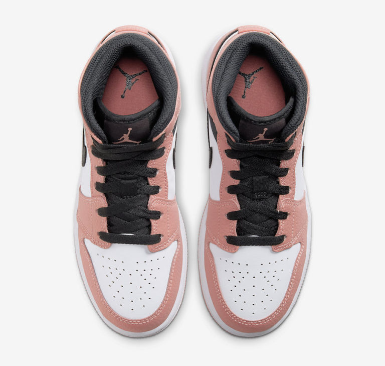 air jordan 1 mid gs pink quartz womens