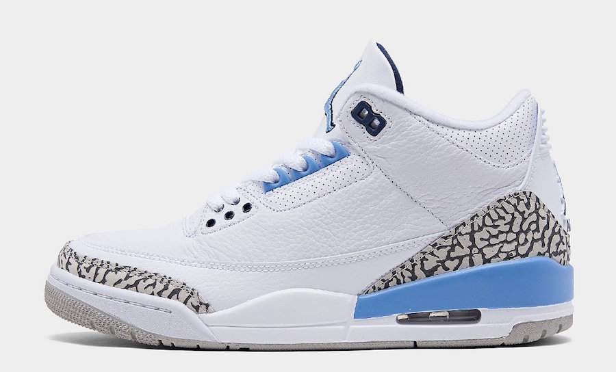 white and baby blue 3s