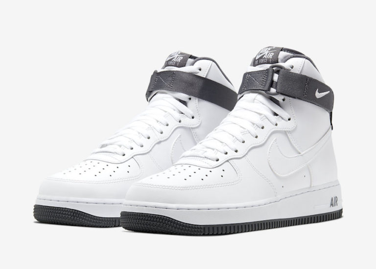 Nike Air Force 1 High White Charcoal CD0910 100 Release Date Info SneakerFiles