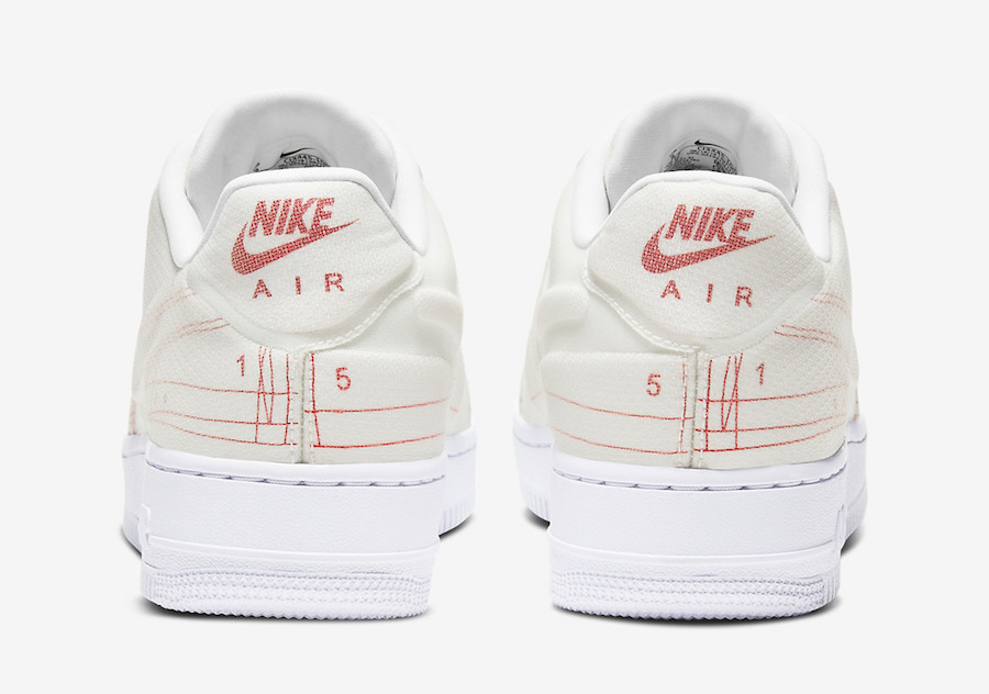 nike air force 1 summit white university red