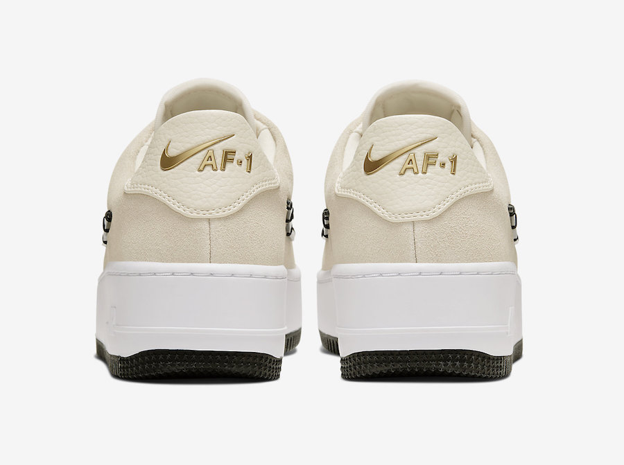 nike air force 1 sage low with outline plastic swoosh logos