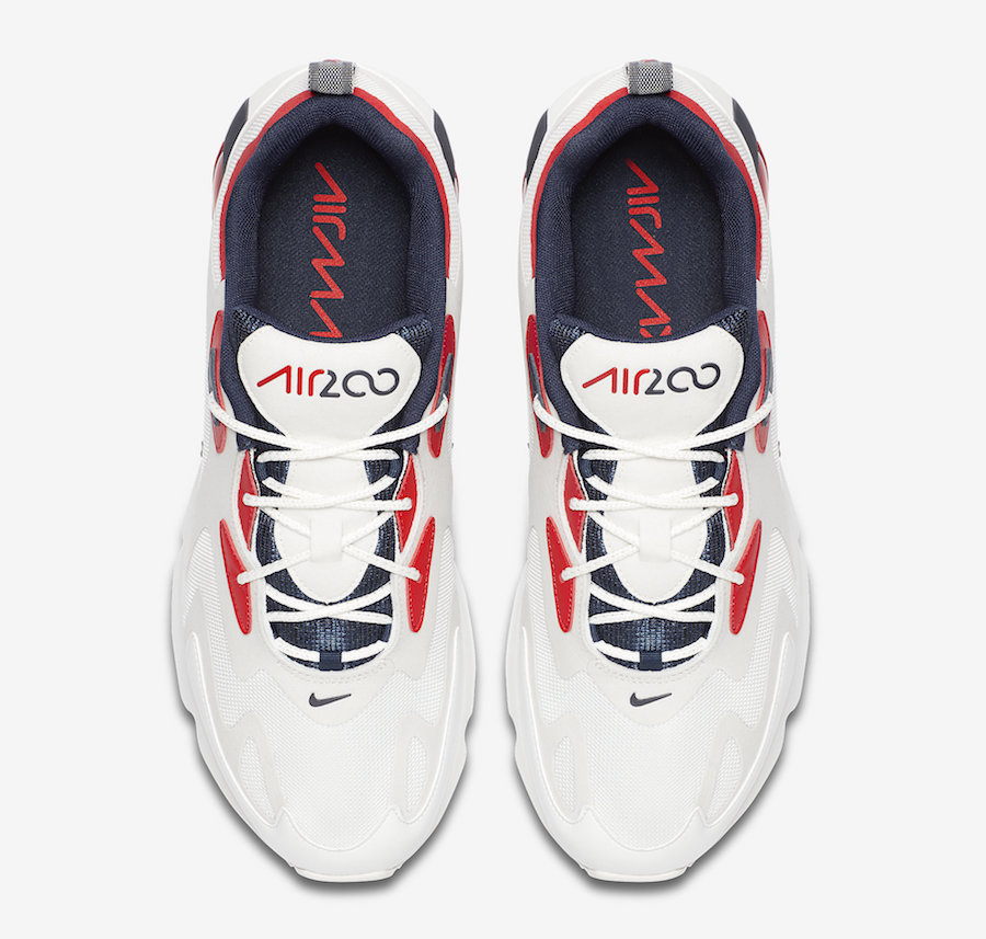 Nike Air Max 200 USA White Navy Red 