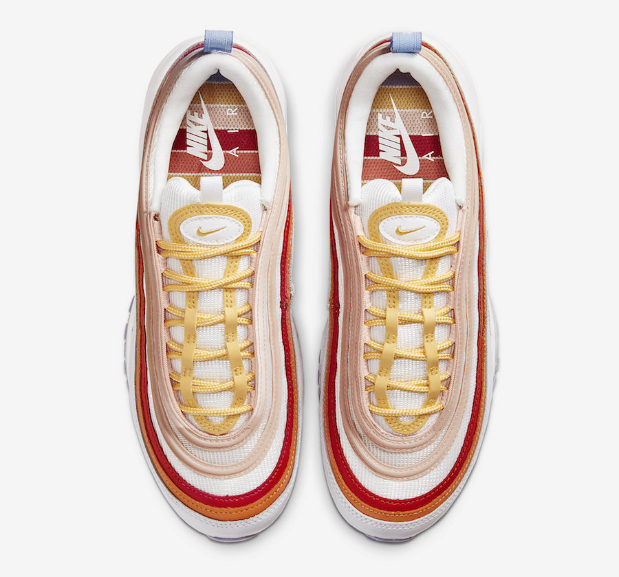 Nike Air Max 97 Red Orange Yellow Lavender CW5588-001 Release Date Info ...