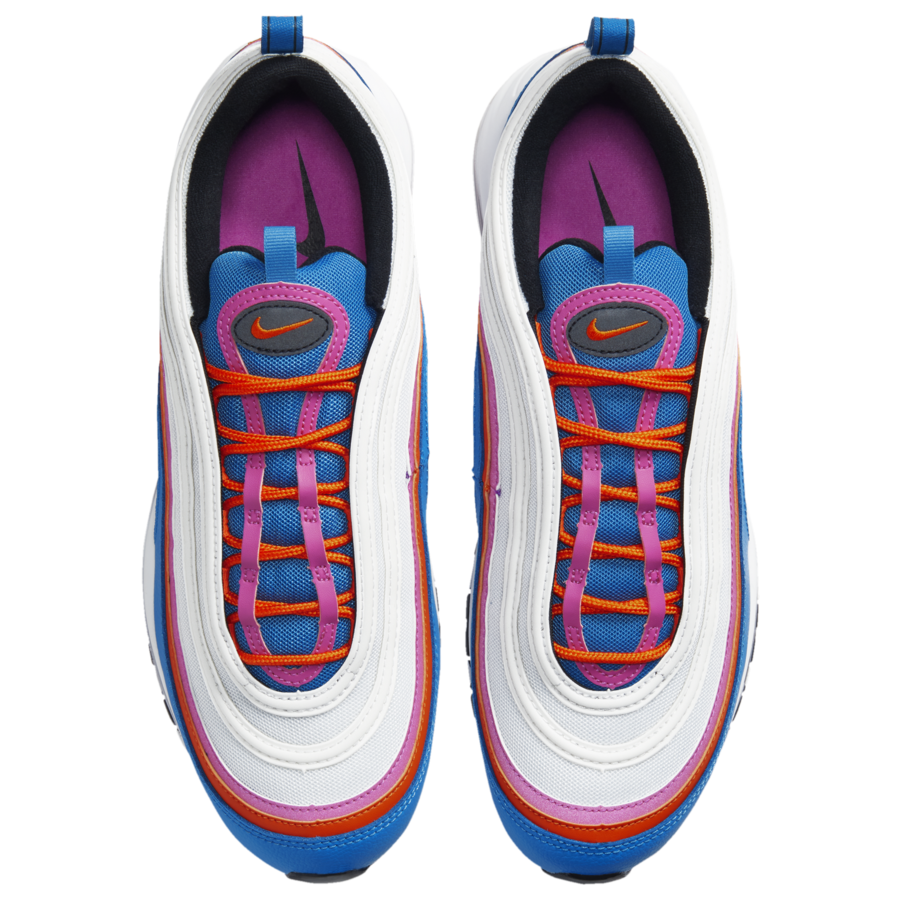 nike air max 97 purple pink and blue