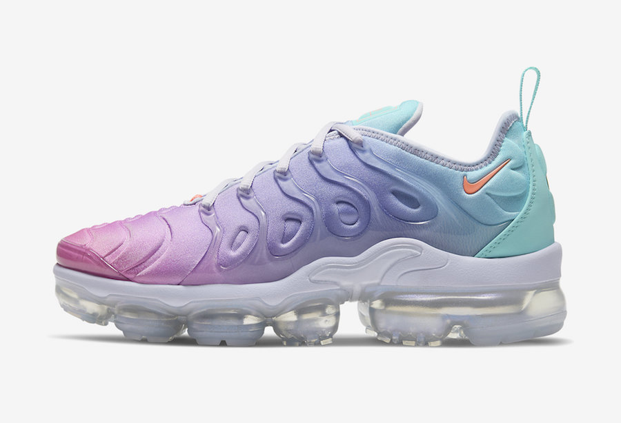 pink purple and blue vapormax
