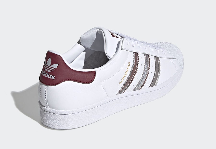 adidas superstar white holographic stripes