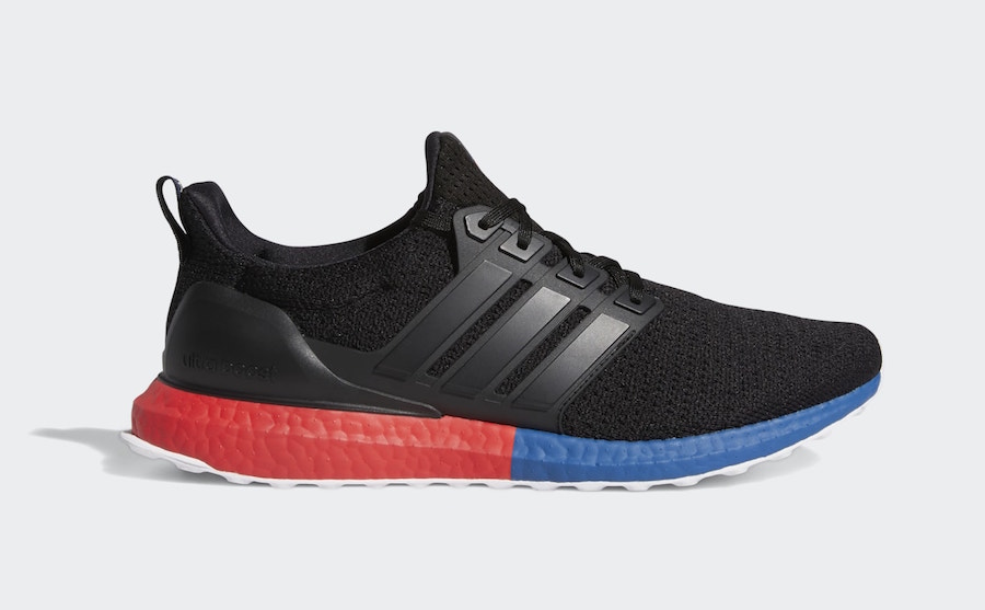 adidas boost red and blue