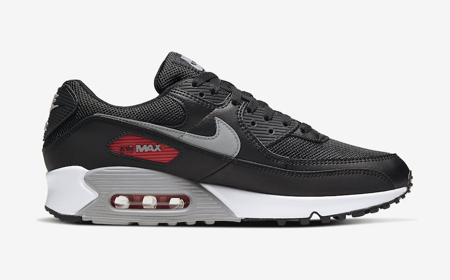 Nike Air Max 90 Black Grey Red White CW7481-002 Release Date Info ...