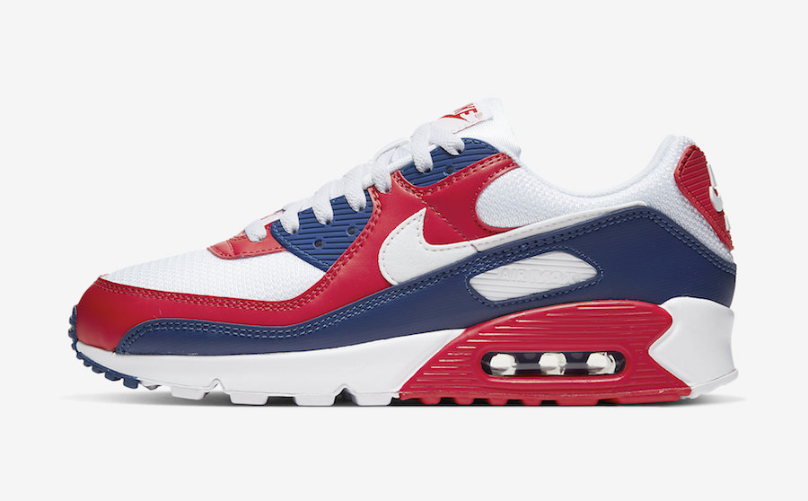 air max 90 red and blue