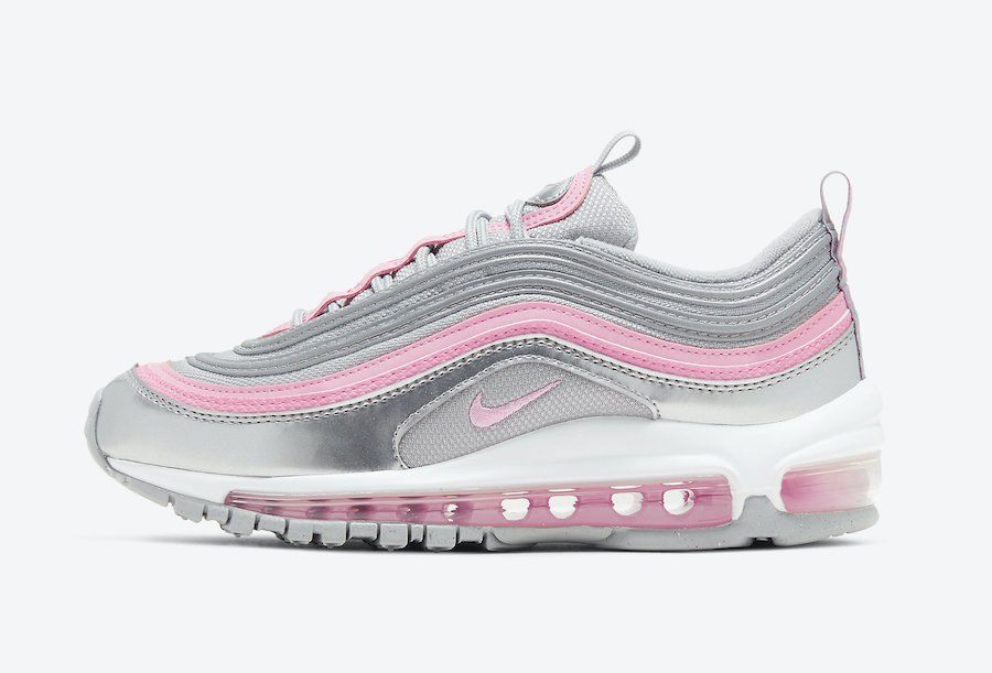 white and pink air max 97