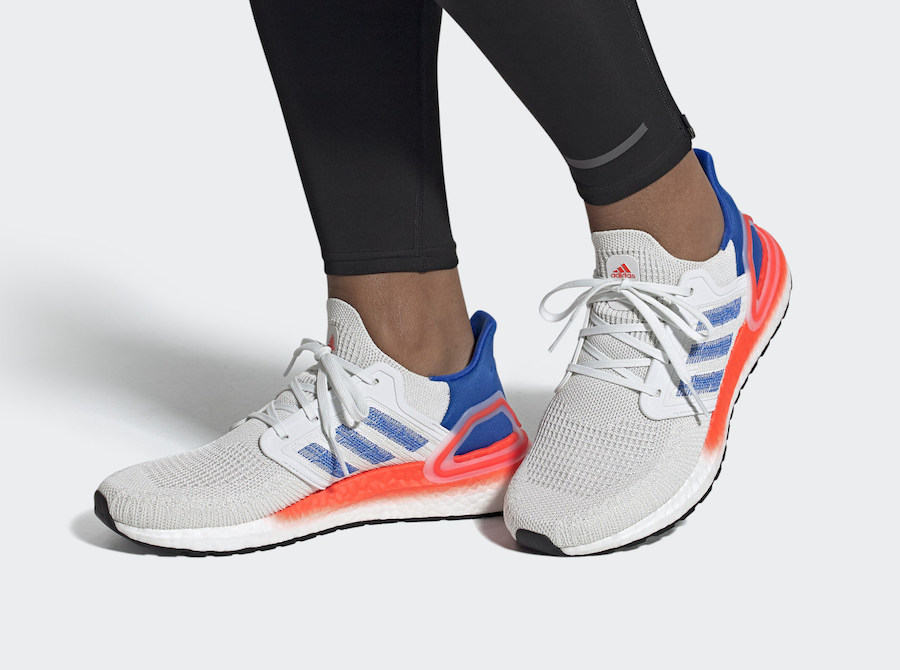 adidas boost red white blue