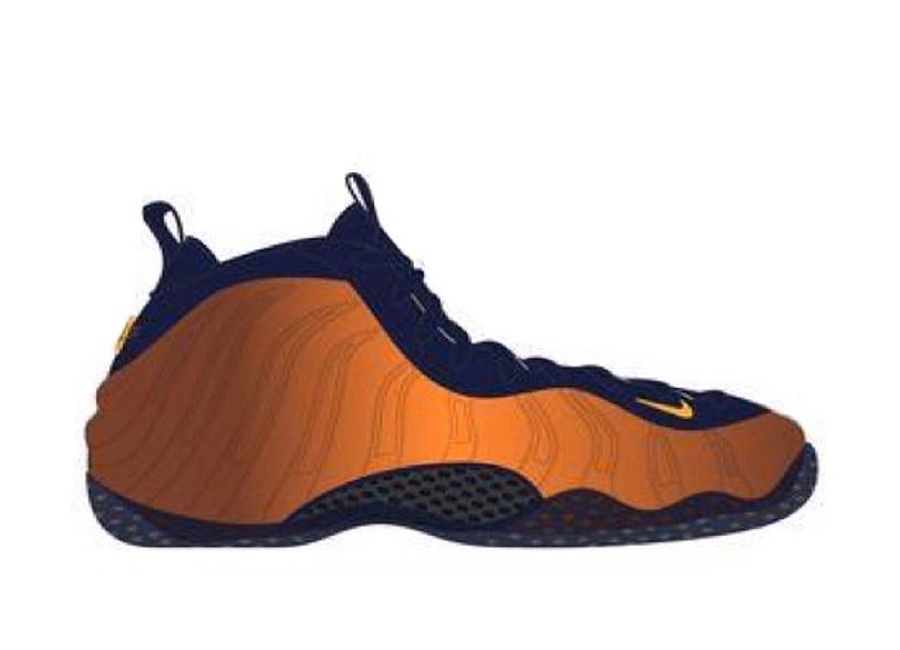 nike foamposite one orange