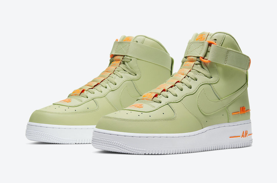 high top olive green air force ones