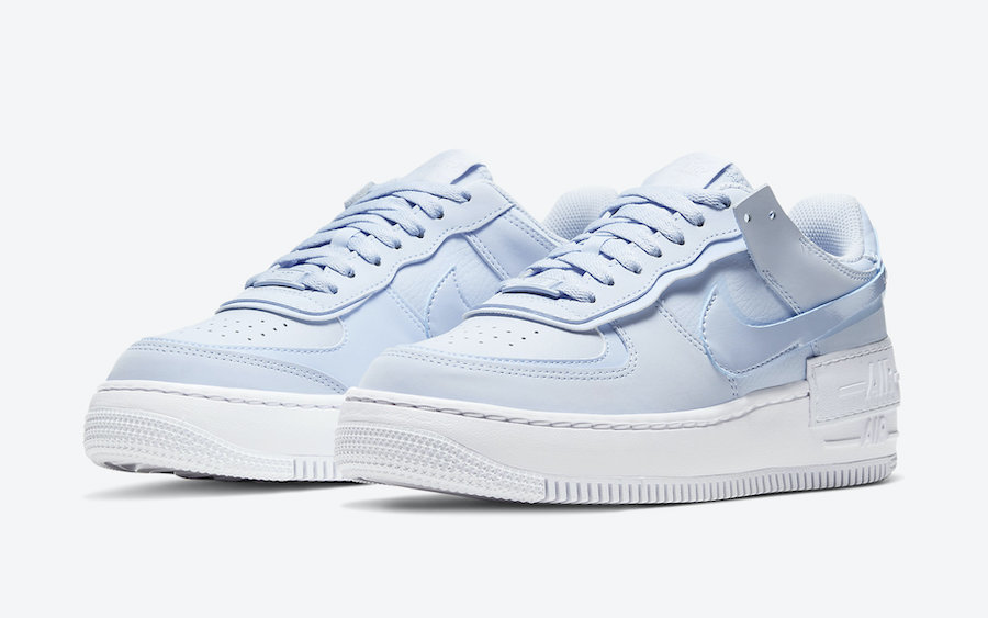 nike air force 1 shadow white and blue