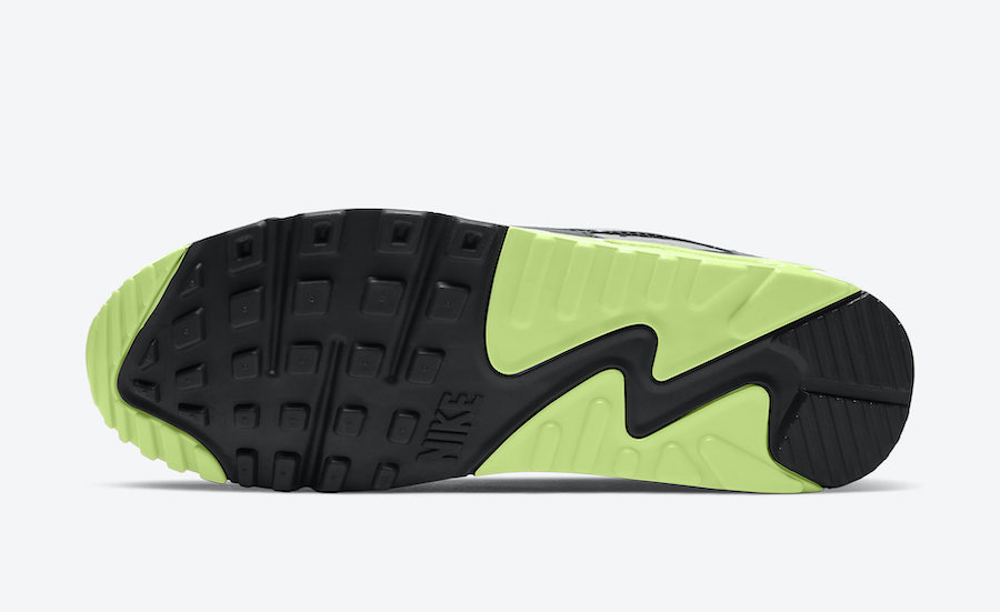 air max 90 black and lime green