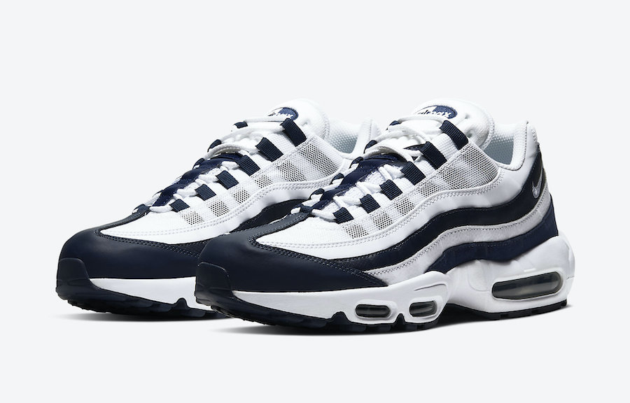navy and white air max