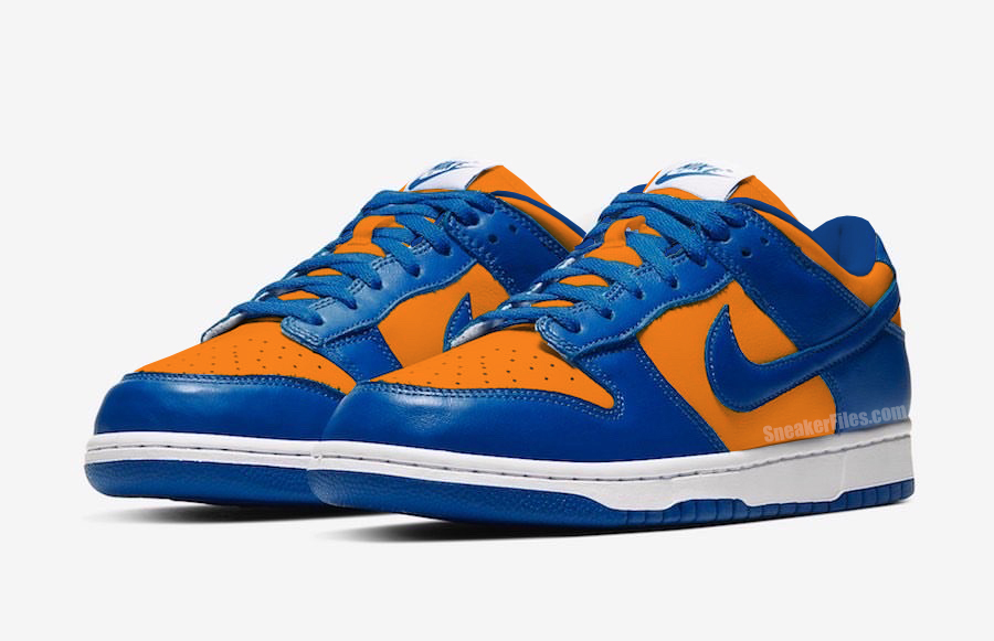 blue and orange dunks