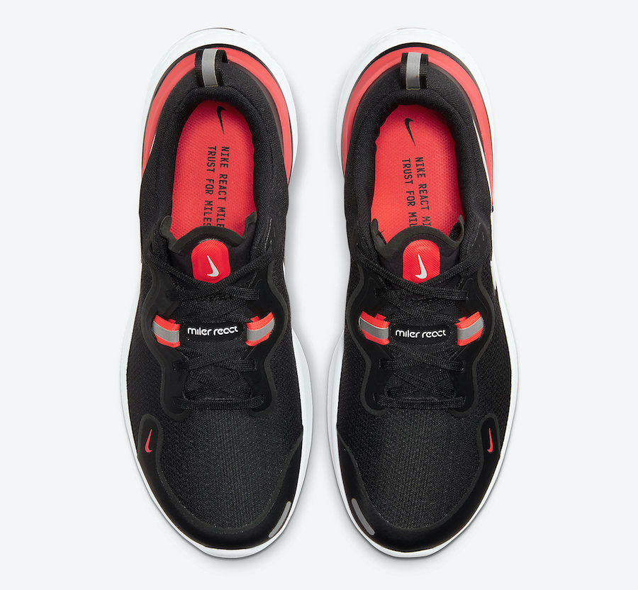 Nike React Miler Black Laser Crimson CW1777-001 Release Date Info ...