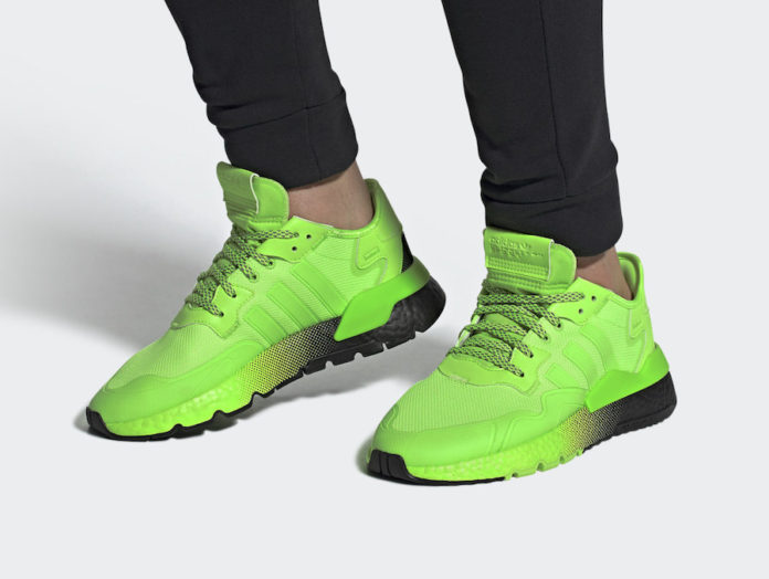 adidas nite jogger signal green