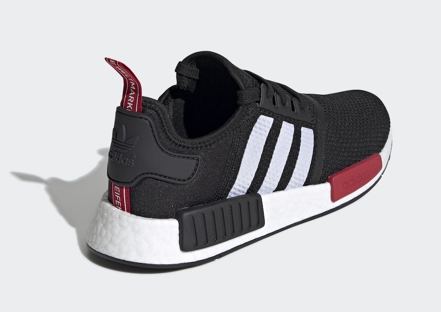 adidas white and red nmd