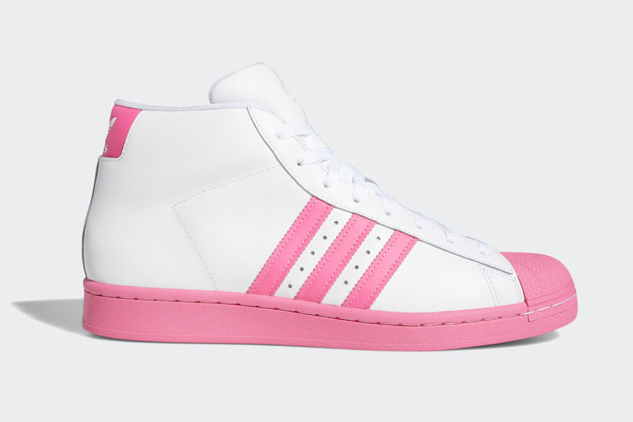 adidas black white pink