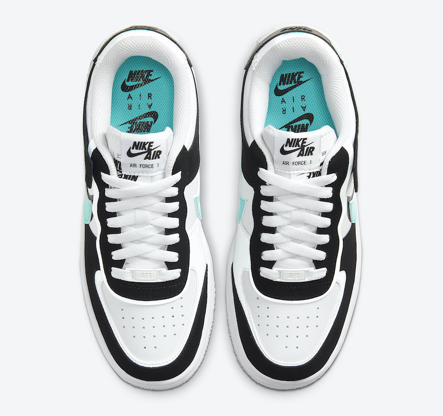 black and turquoise nike air force 1