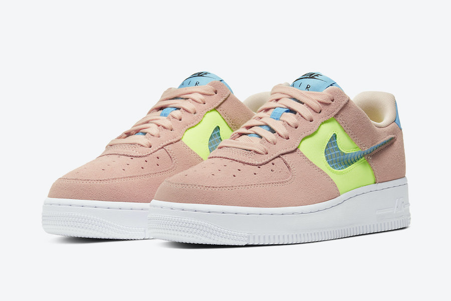 Nike Air Force 1 WMNS Washed Coral Ghost Green CJ1647-600 Release Date ...