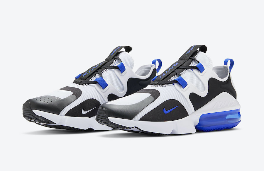 nike air max infinity black and blue