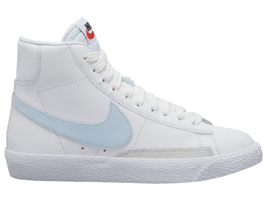 light blue and white nike high tops