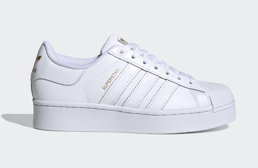 adidas white and gold