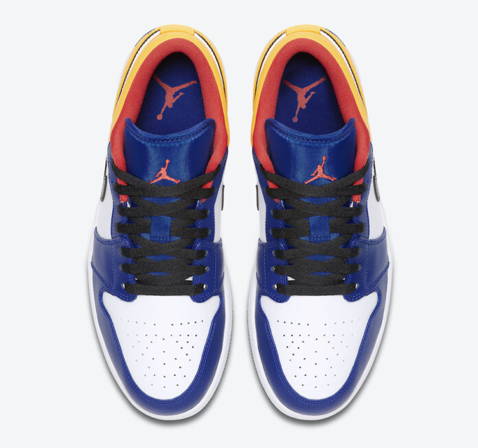 Air Jordan 1 Low Blue Yellow Orange 553558-123 Release Date Info ...