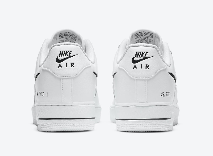 air force 1 cut out swoosh