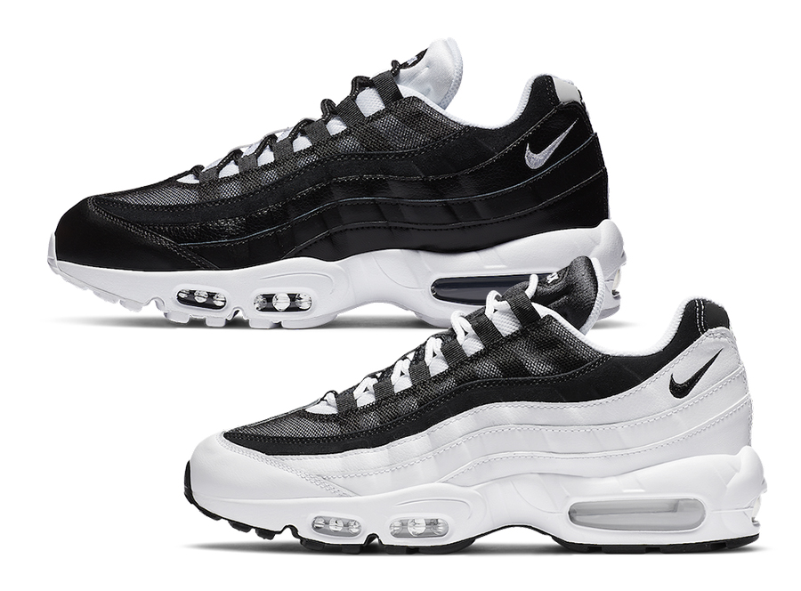 air max 95 black and white pack